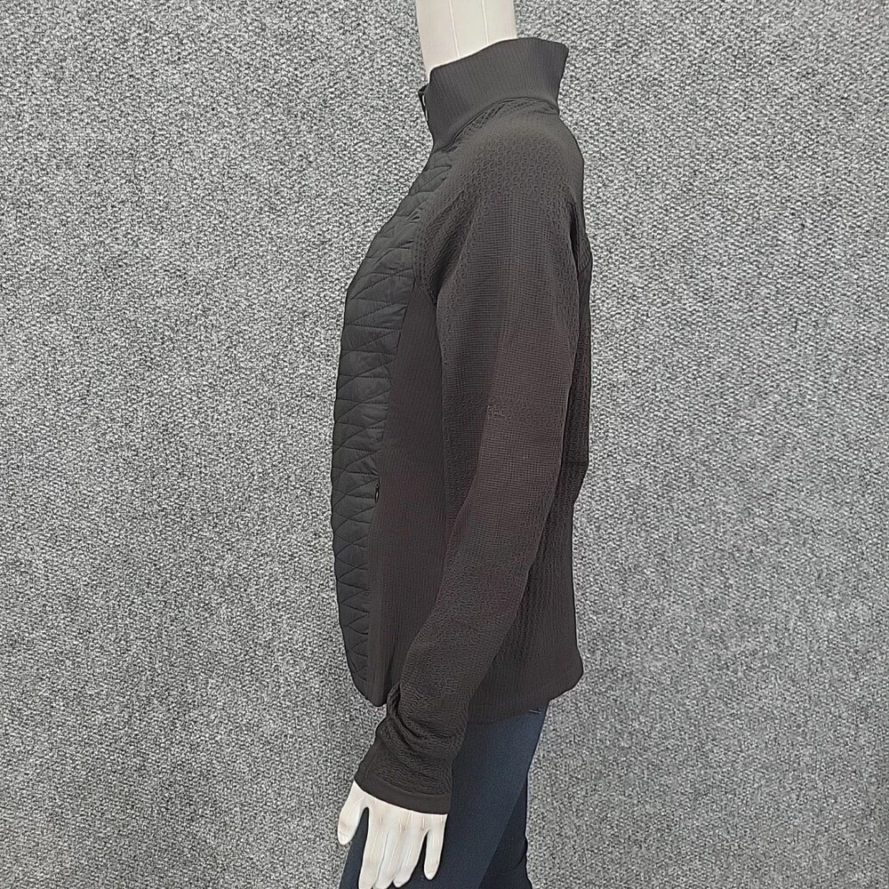 Studio Park x Kerstin Lindquist Zip Jacket w Quilted Front Large Size Black